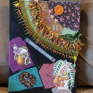 Original Mixed Media 12x16 Happiness Blooms Within